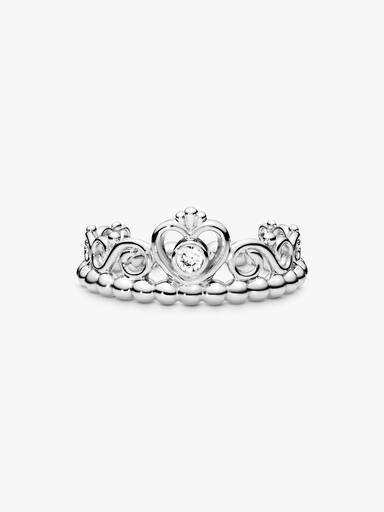 Silver ring with cubic zirconia