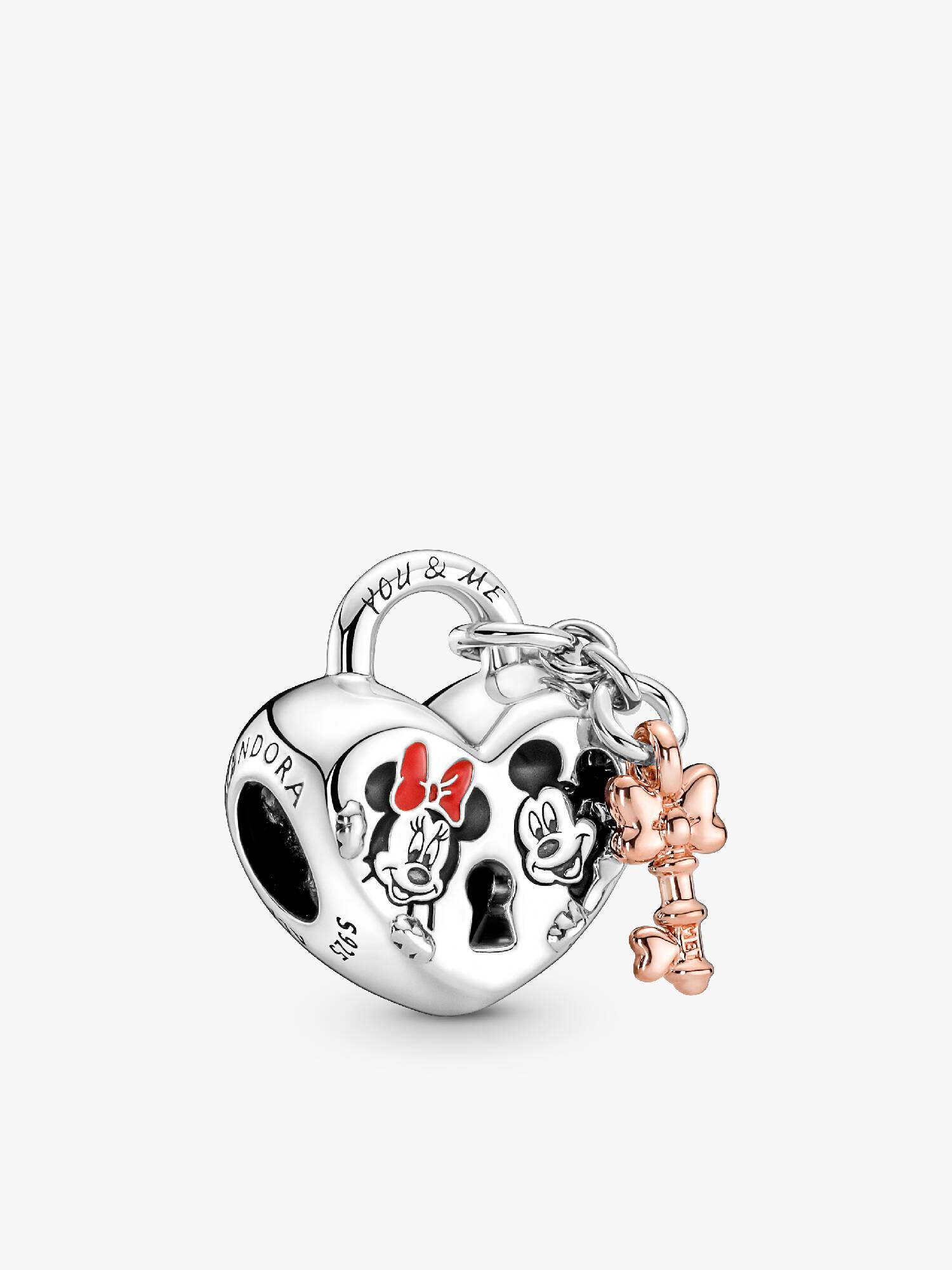 Disney Mickey Mouse & Minnie Mouse Padlock Charm