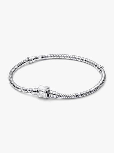 Pandora Moments Marvel Logo Clasp Snake Chain Bracelet