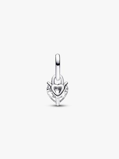 Keyhole Heart Mini Dangle Charm