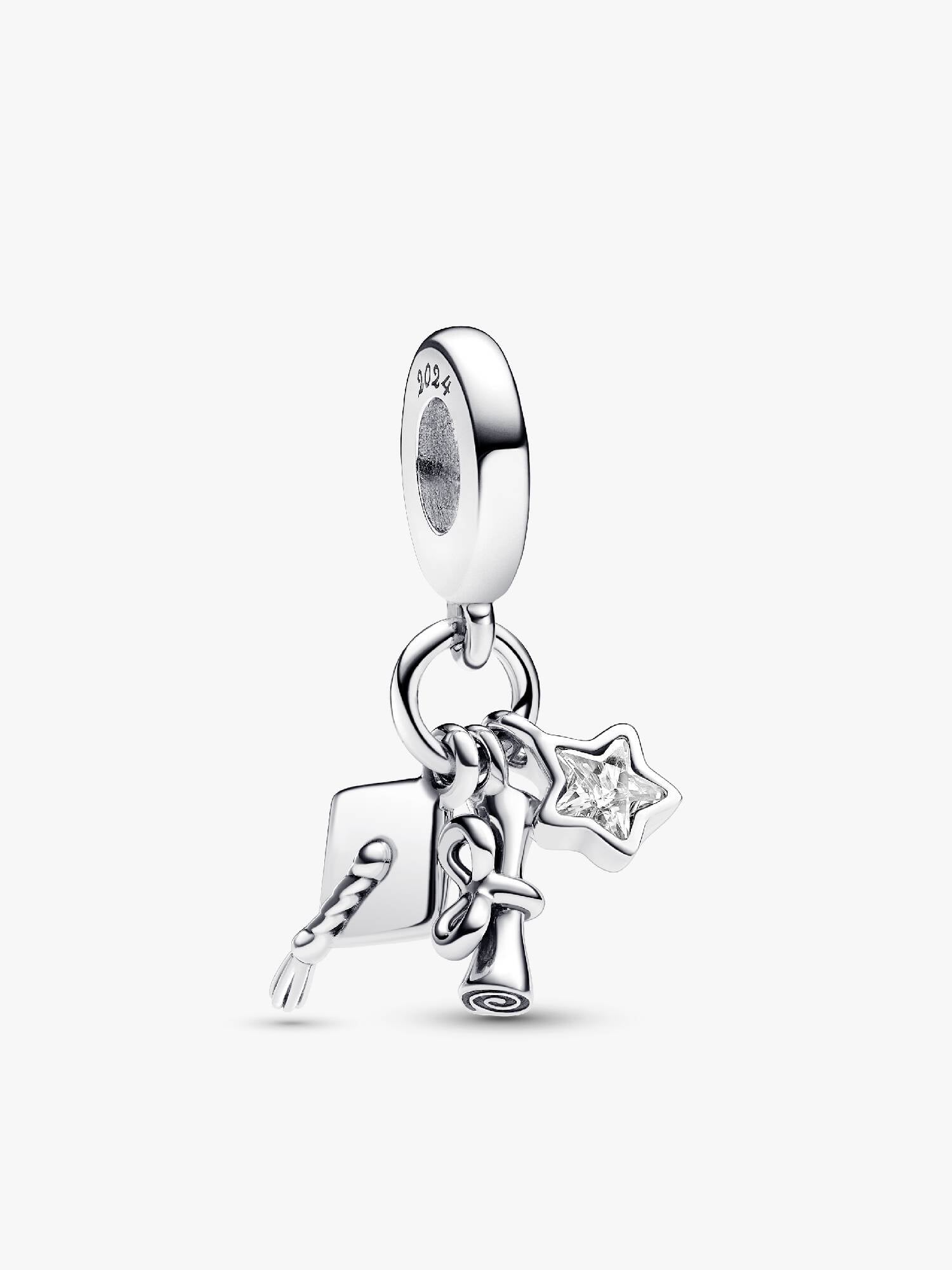 2024 Graduation Triple Dangle Charm