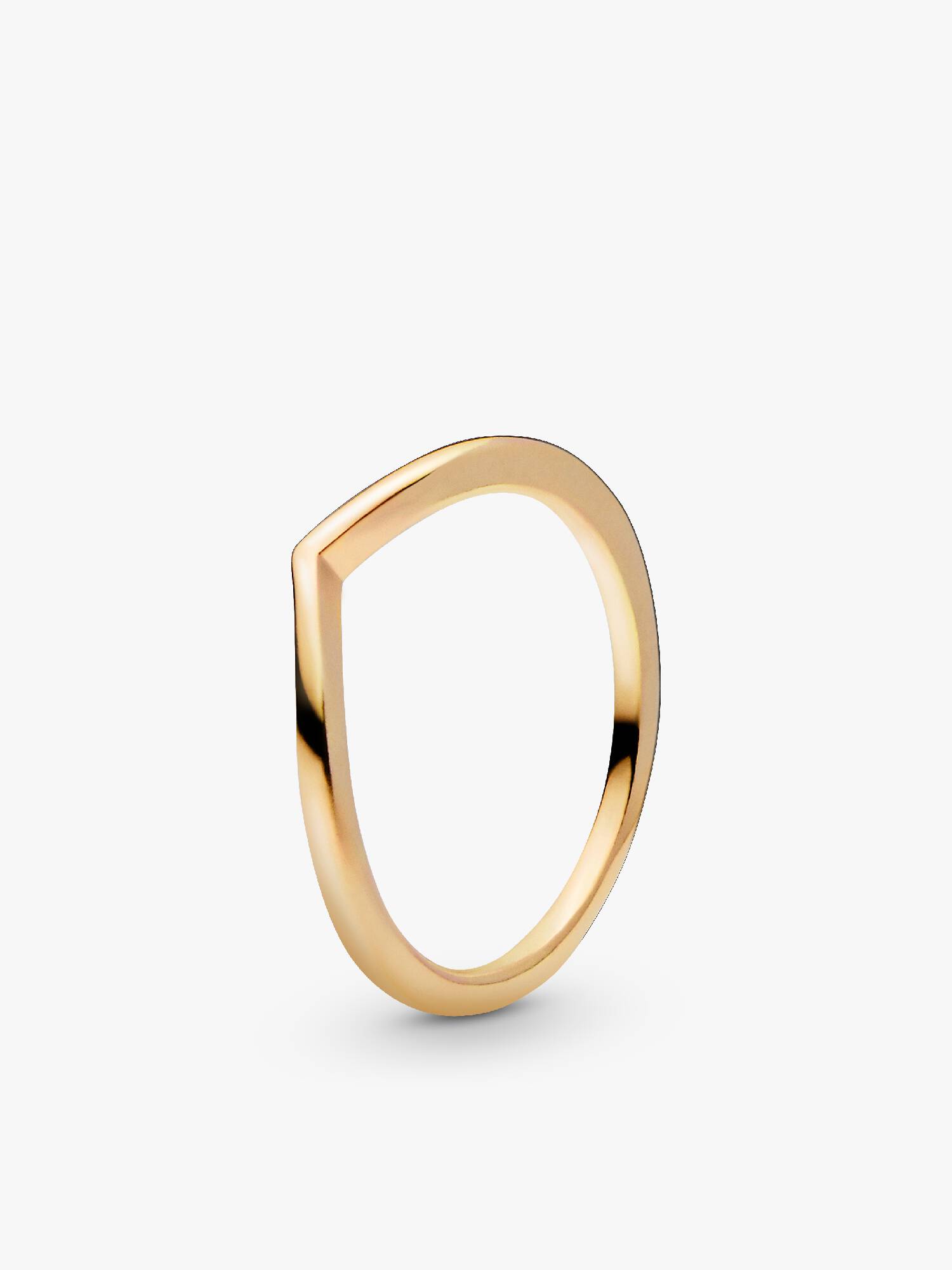 Wishbone 14k gold-plated ring