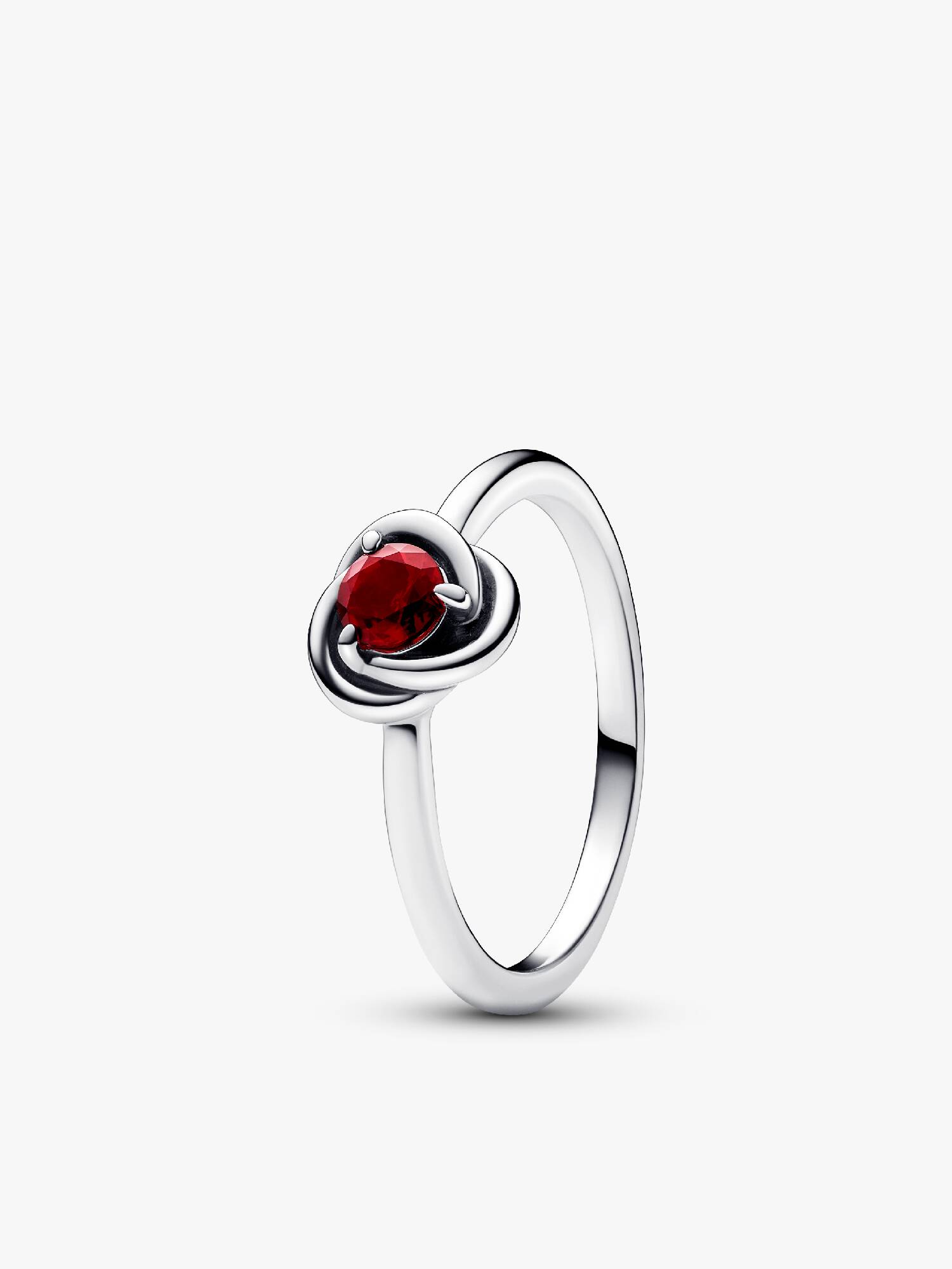 Red Eternity Circle Ring