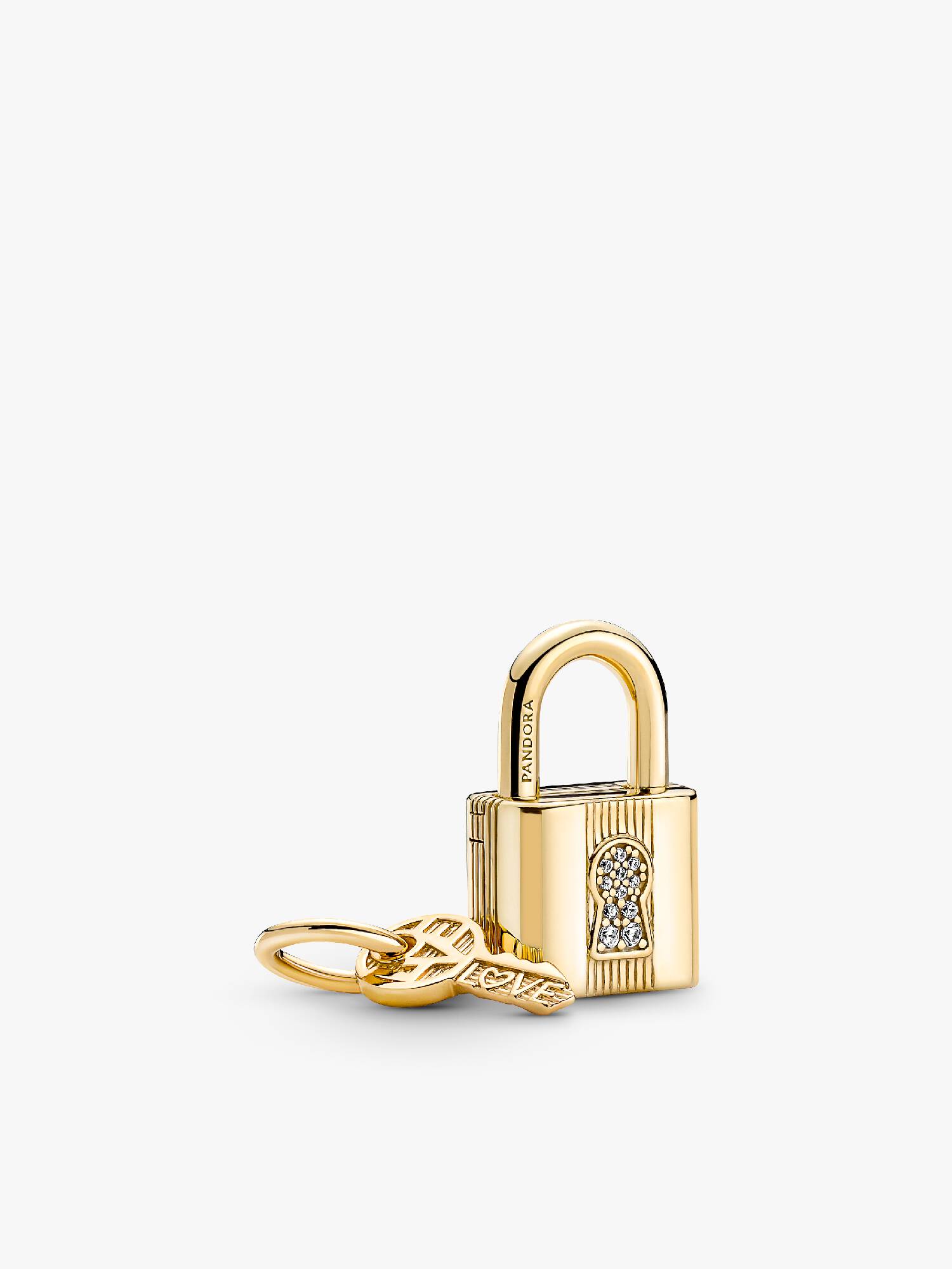 Padlock & Key Dangle Charm