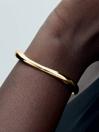 Organically Shaped Open Bangle