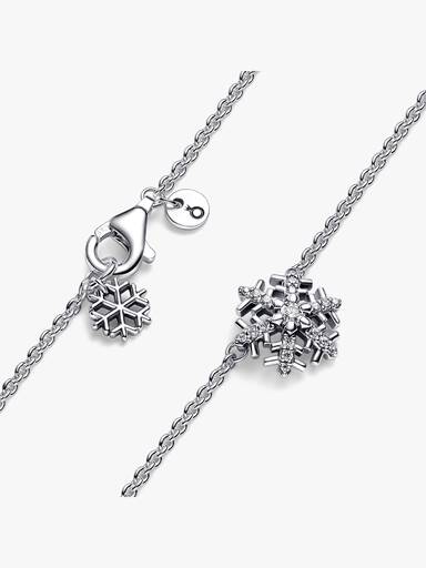 Sparkling Snowflake Pendant Necklace