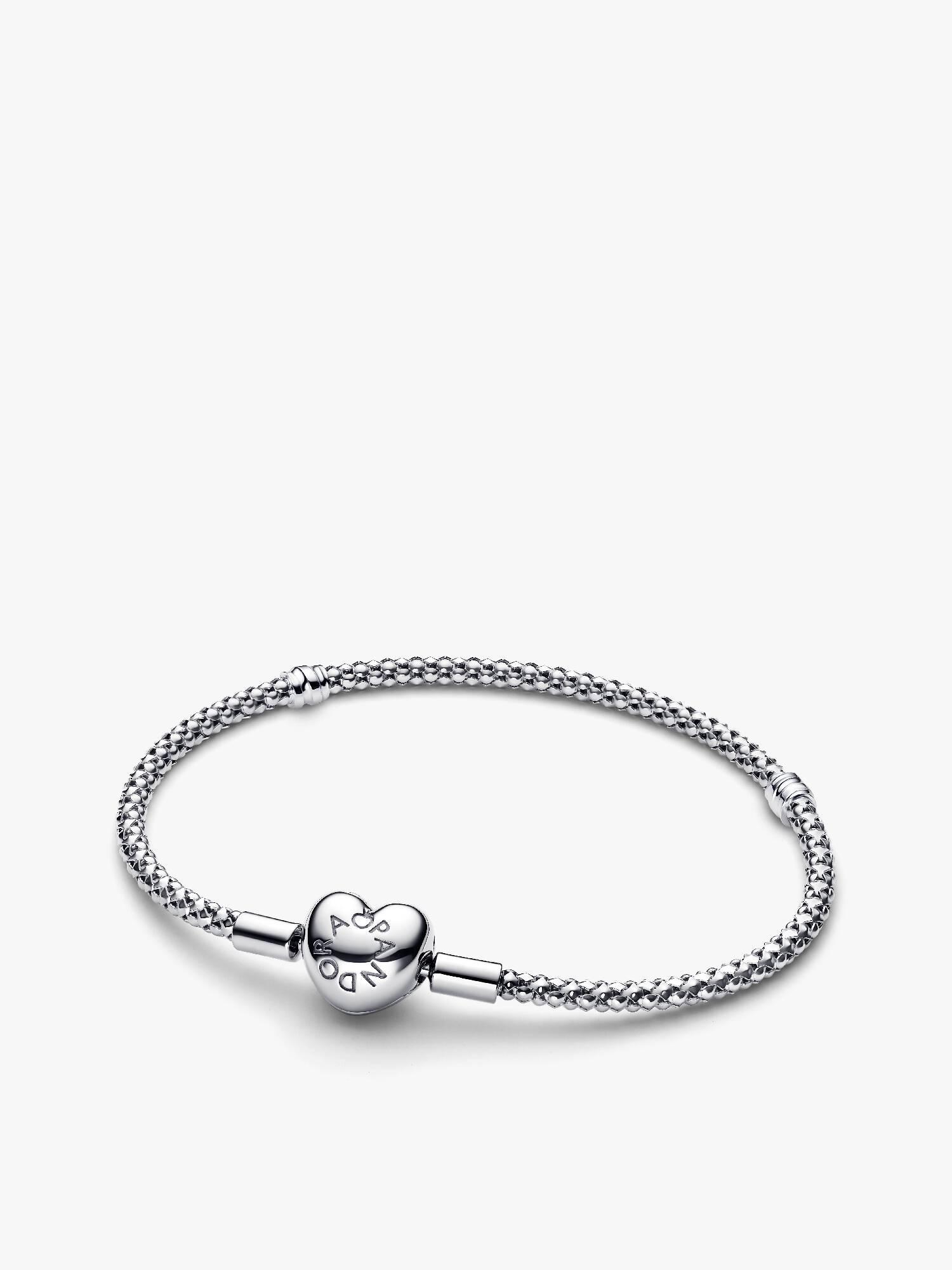 Heart Clasp Studded Chain Bracelet