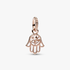 Protective Hamsa Hand Dangle Charm Protective Hamsa Hand Dangle Charm
