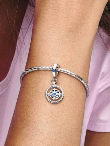 Spinning Compass Dangle Charm