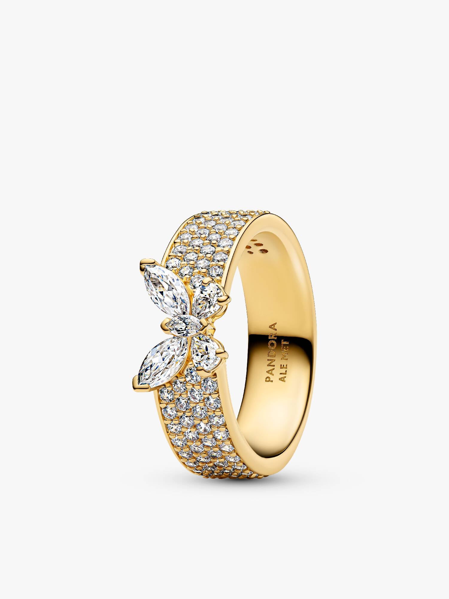 Sparkling Butterfly Bold Ring