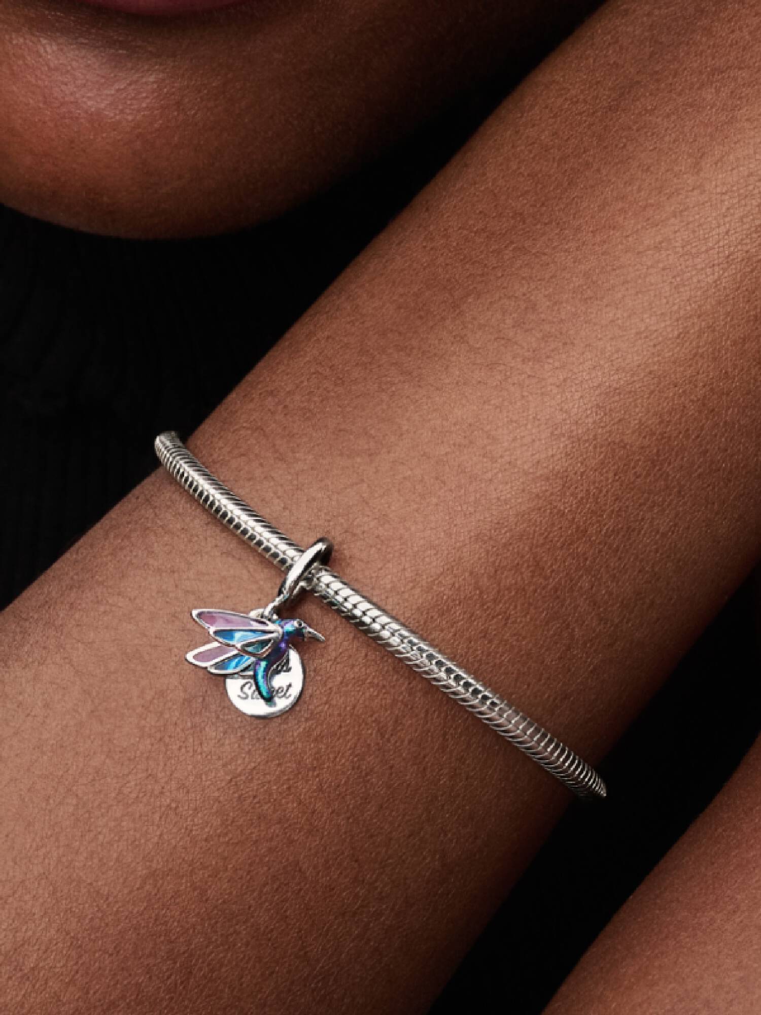 Hummingbird Double Dangle Charm