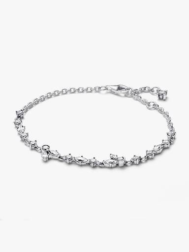 Sparkling Herbarium Cluster Chain Bracelet