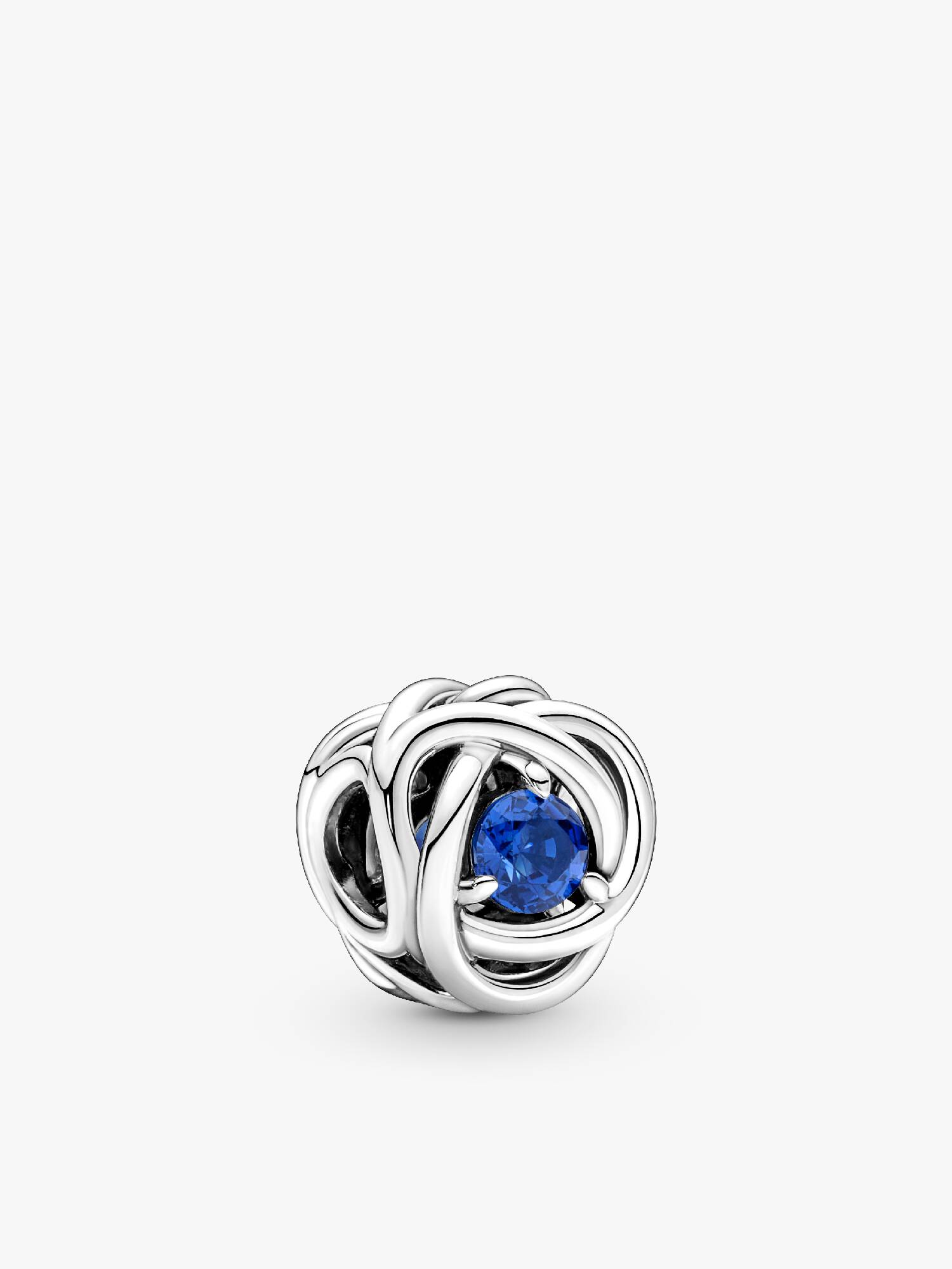 Blue Eternity Circle Charm
