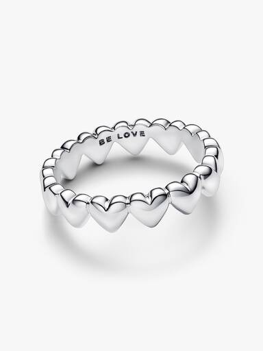 Row of Hearts Ring