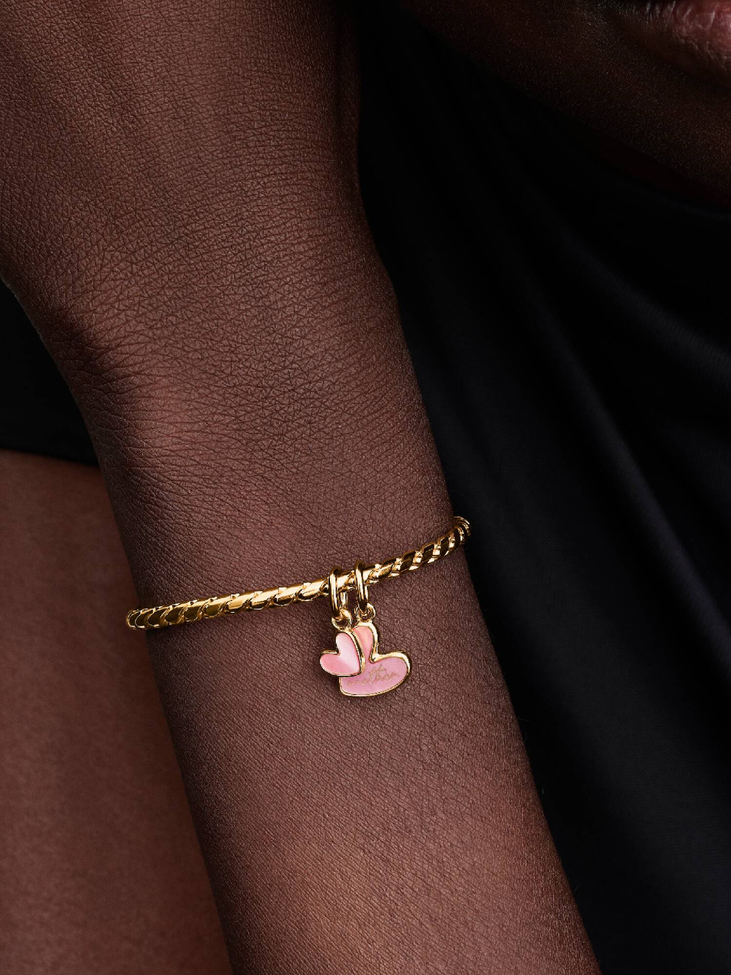 Pink Mother & Daughter Splittable Dangle Charm 