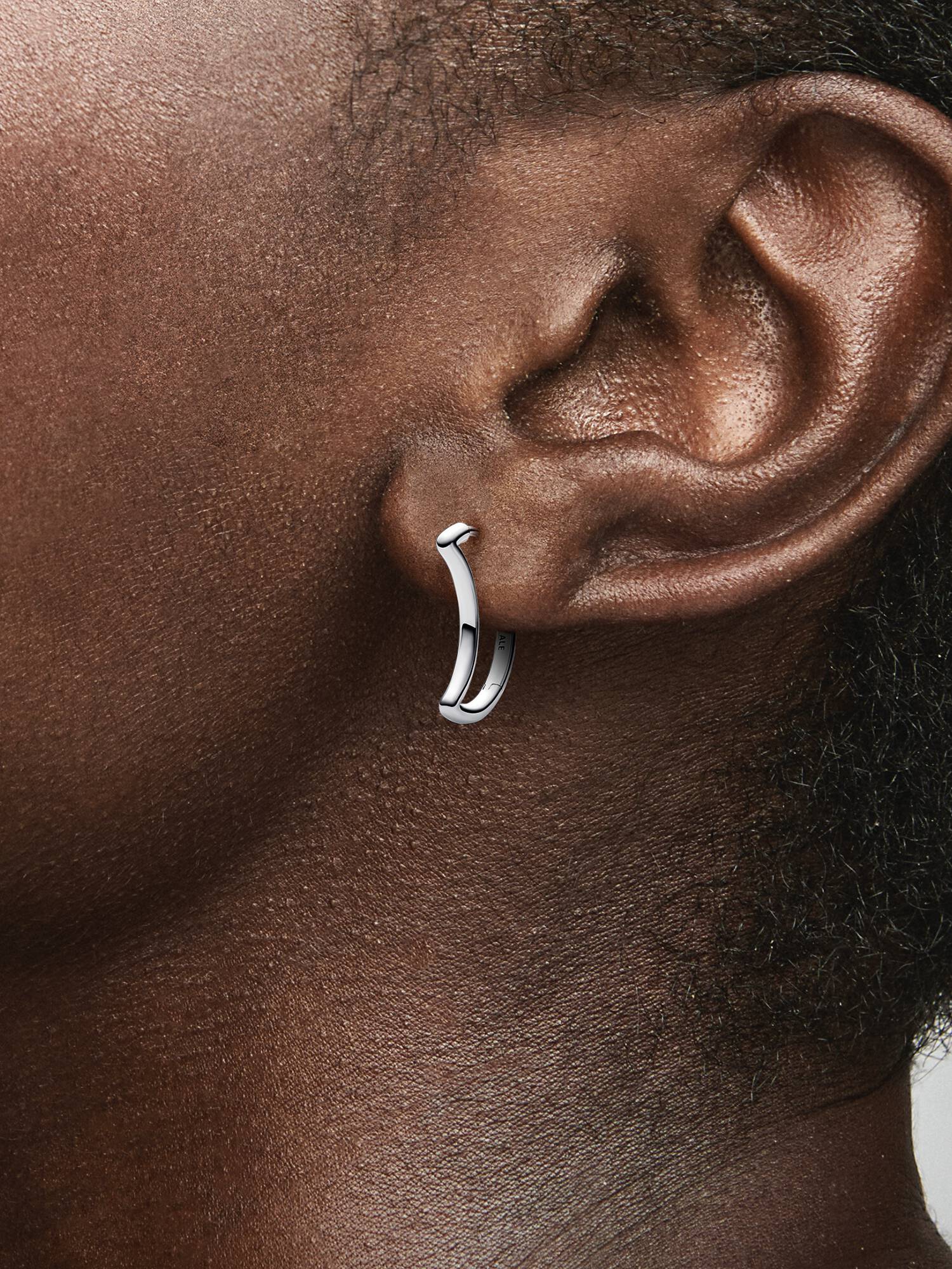 Moon Hoop Earrings