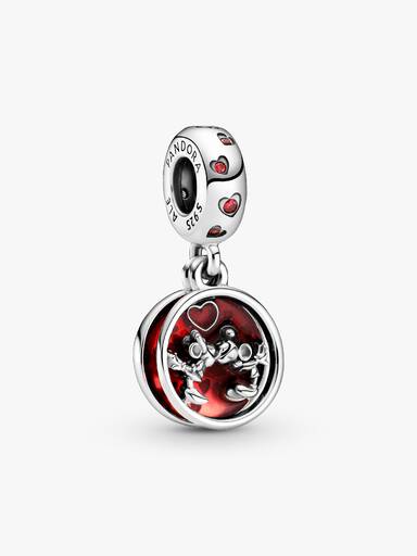 Disney Mickey Mouse & Minnie Mouse Love and Kisses Dangle Charm