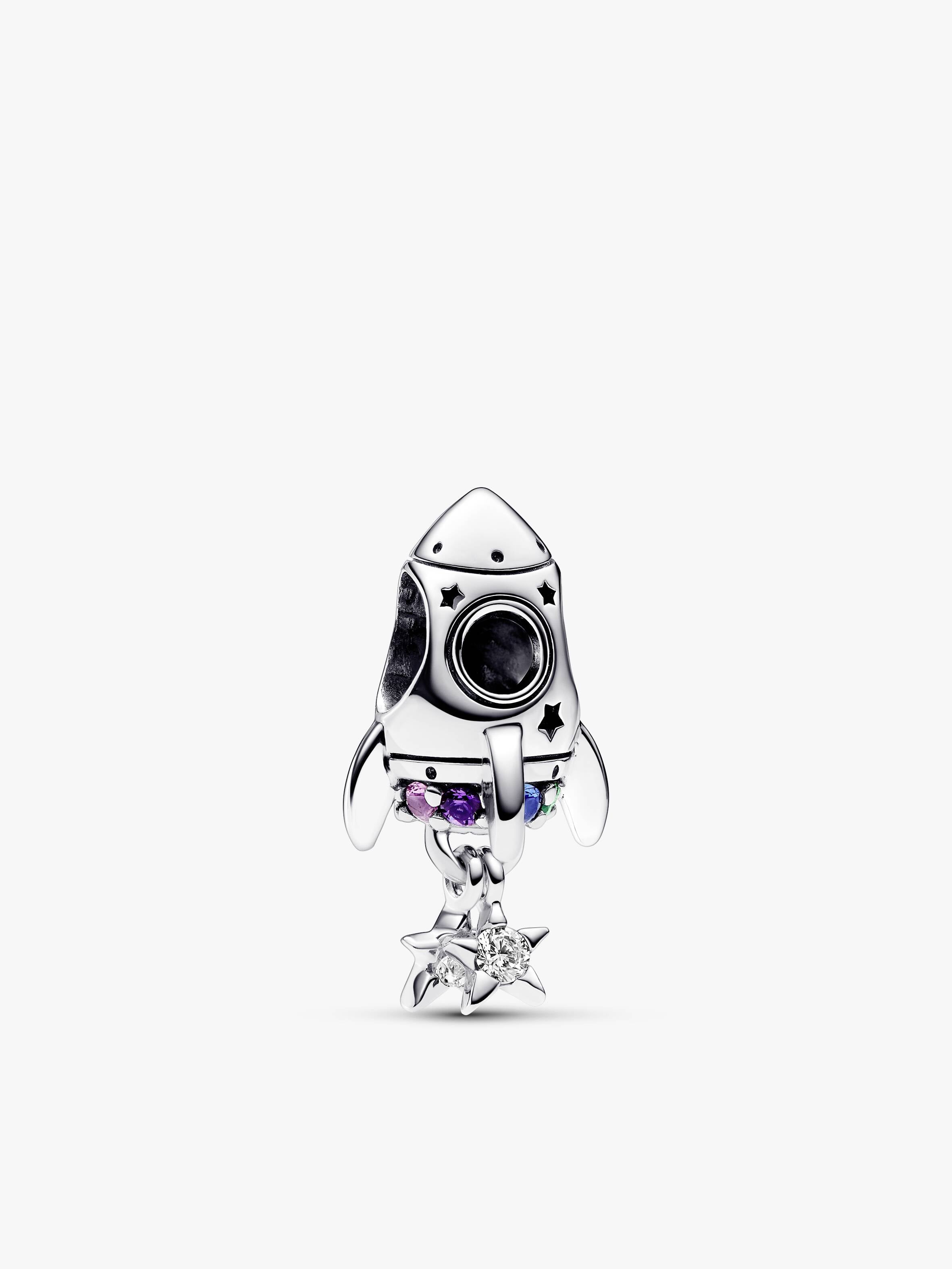 Space Love Rocket Charm
