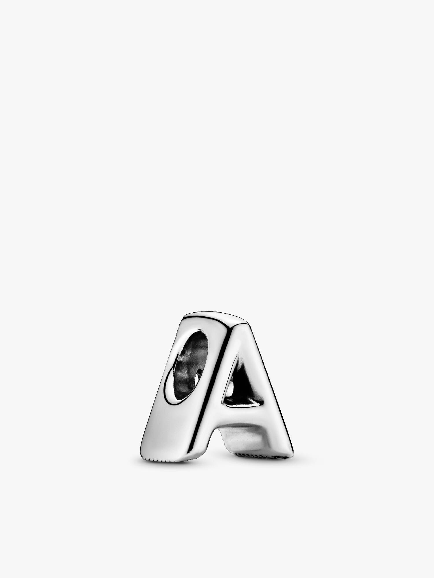 Letter A silver charm