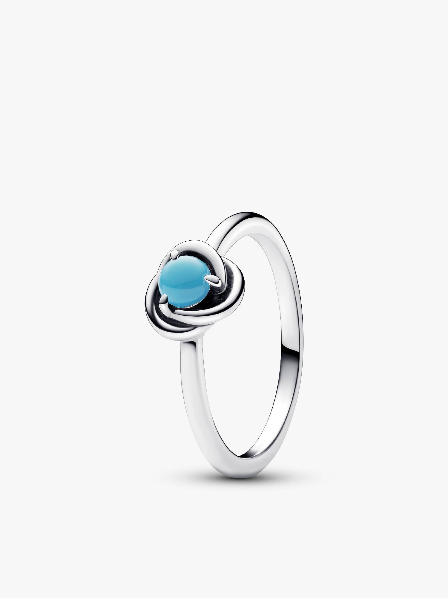 Turquoise Blue Eternity Circle Ring