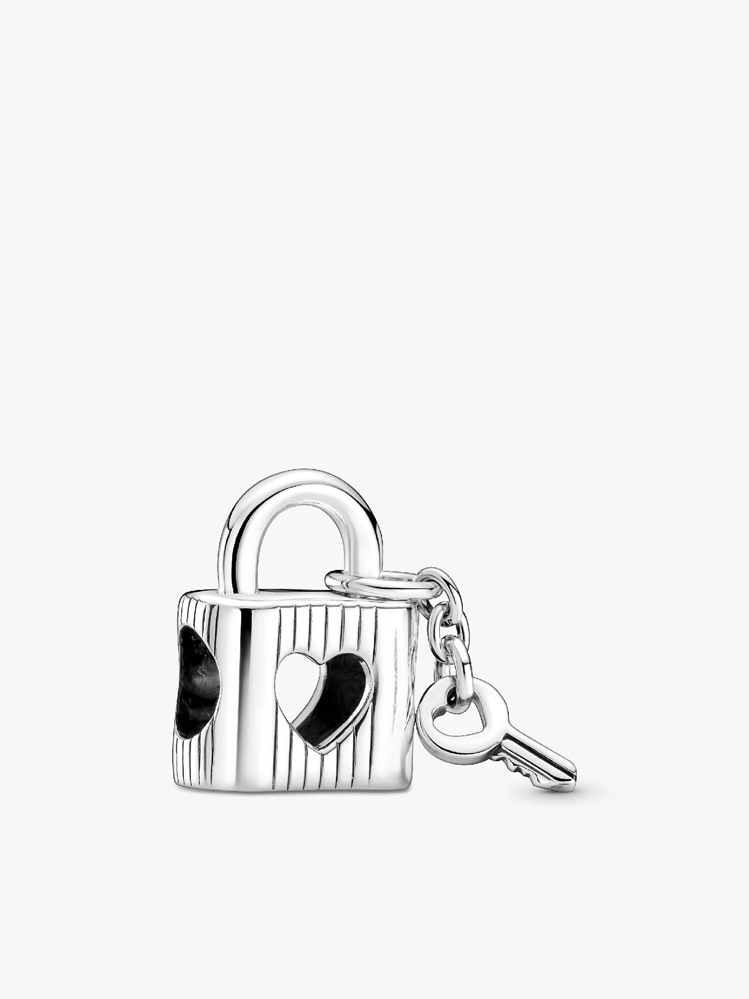 Padlock & Heart Key Charm