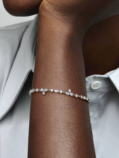 Sparkling Herbarium Cluster Chain Bracelet
