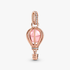 Sparkling Pink Hot Air Balloon Dangle Charm Sparkling Pink Hot Air Balloon Dangle Charm