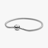 Snake chain silver bracelet with round clasp Snake chain silver bracelet with round clasp