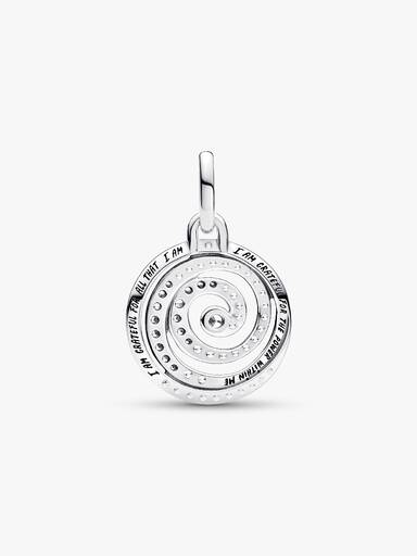 Pandora ME Gratitude Spiral Medallion Charm