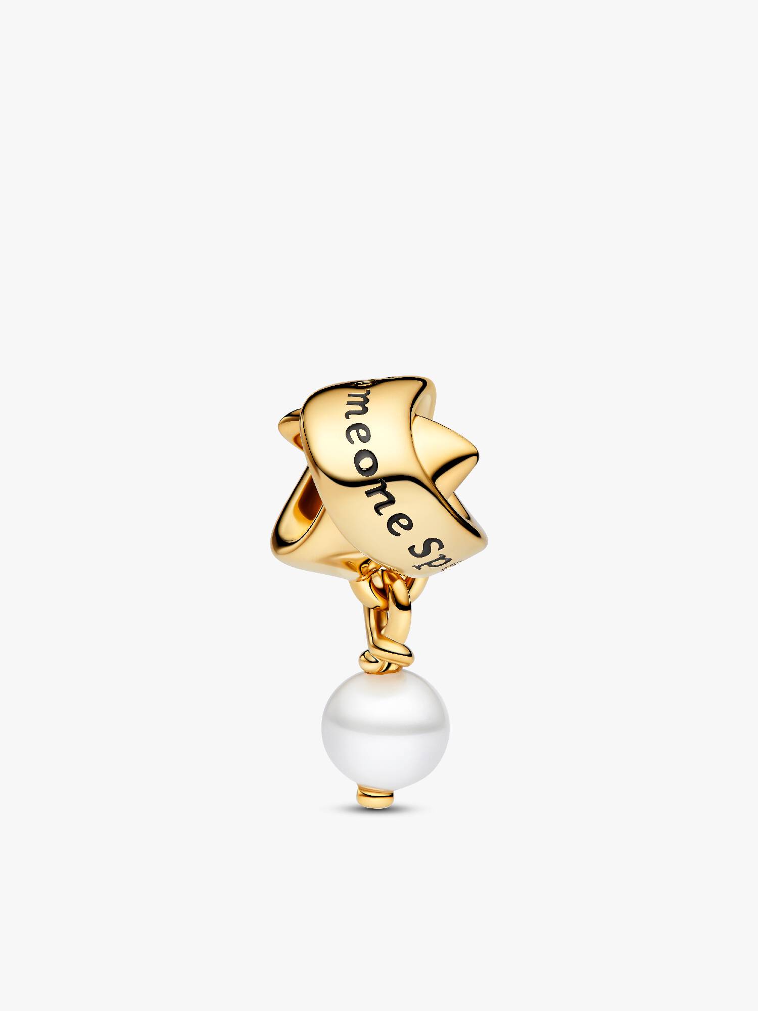 Treated Freshwater Cultured Pearl Ribbon Charm