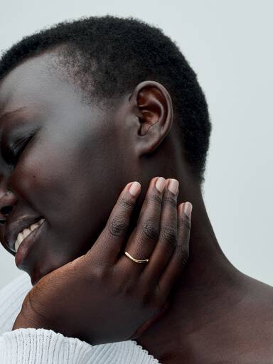 Organically Shaped Band Ring