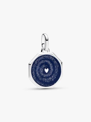 Pandora ME Galaxy Heart Medallion Charm