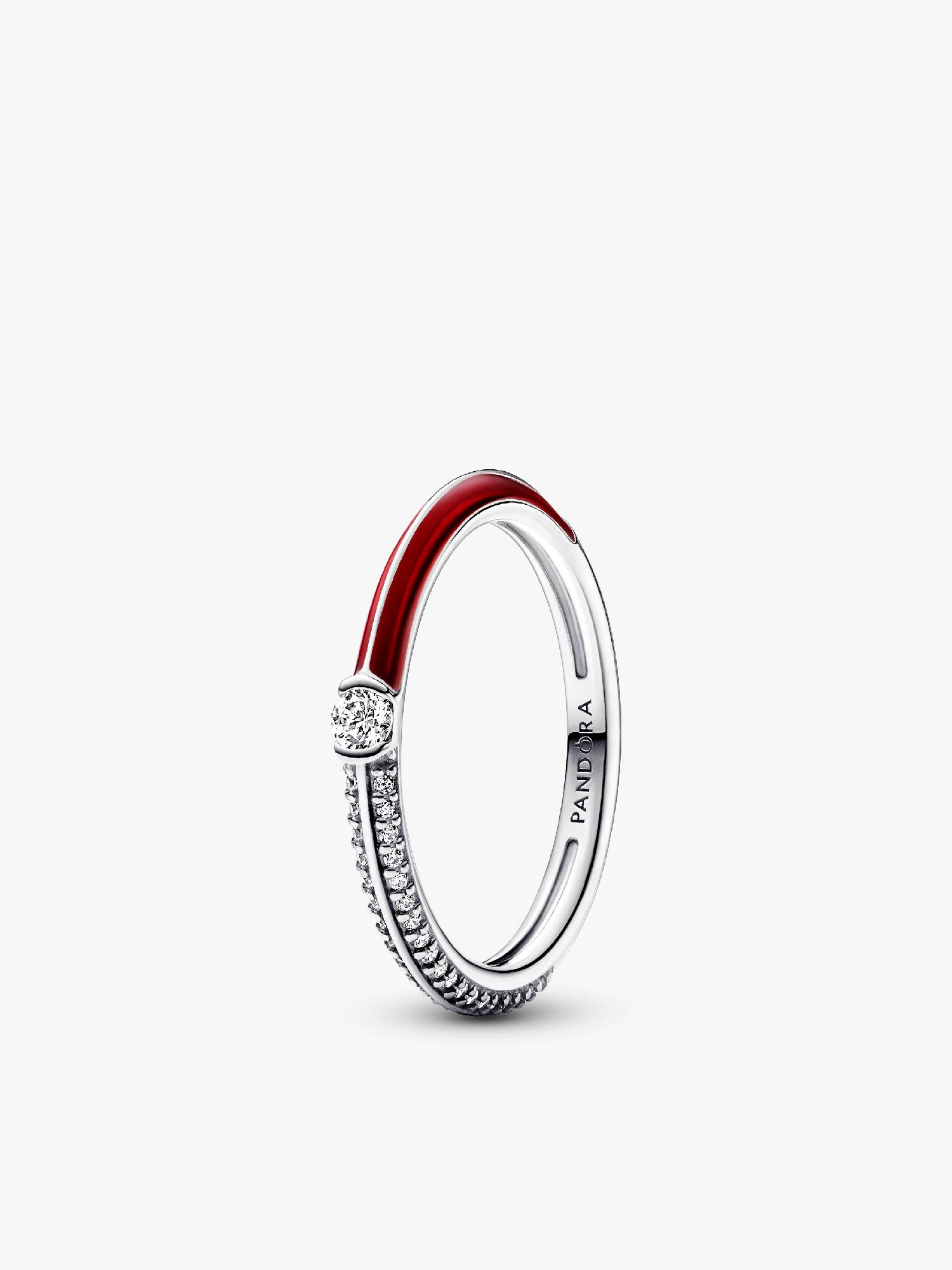 Pandora ME Pavé & Red Dual Ring