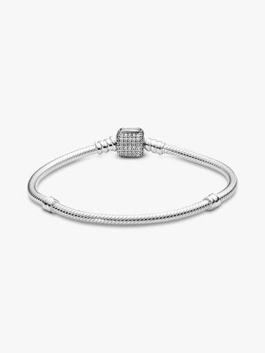 Moments Silver Bracelet, Signature Clasp