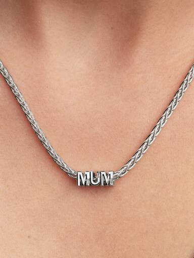 تعليقة سوار تكتب كلمة Mum، يمكن ارتداؤها على الوجهين