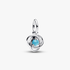 Turquoise Blue Eternity Circle Dangle Charm Turquoise Blue Eternity Circle Dangle Charm