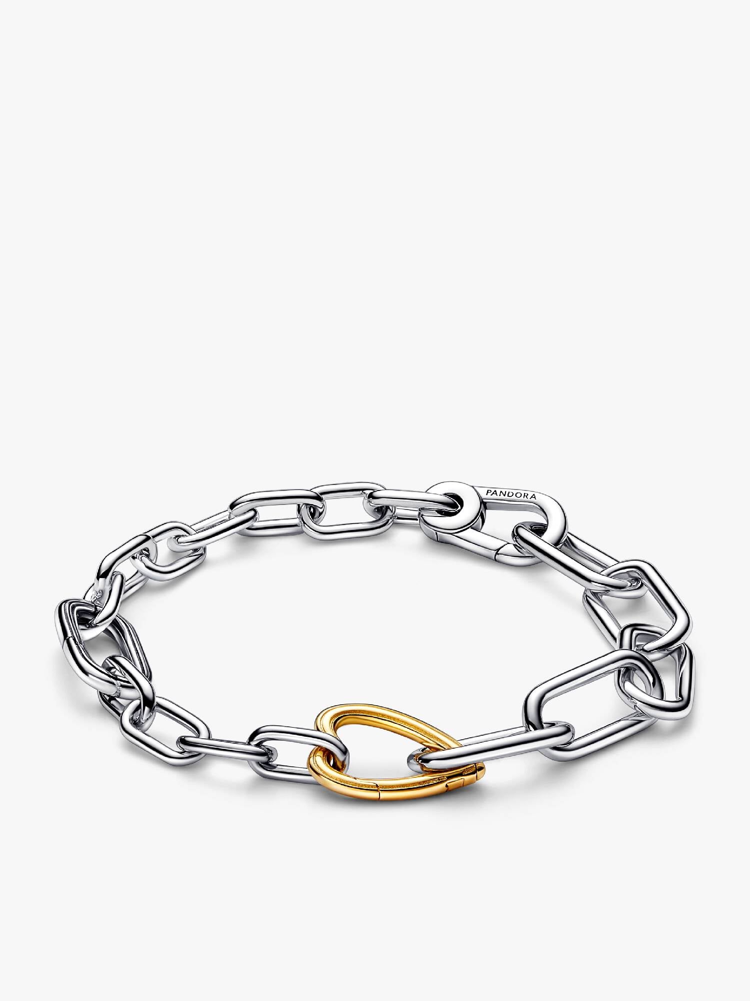Pandora ME Two-tone Heart Openable Link Chain Bracelet