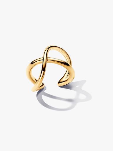 Organically Shaped Infinity Ear Cuff