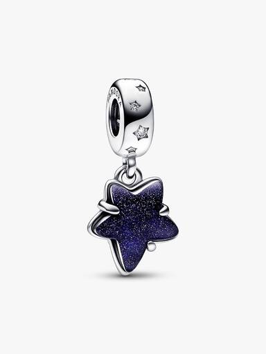 Celestial Galaxy Star Murano Dangle Charm