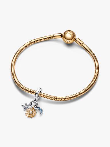 Two-tone Celestial Triple Dangle Charm
