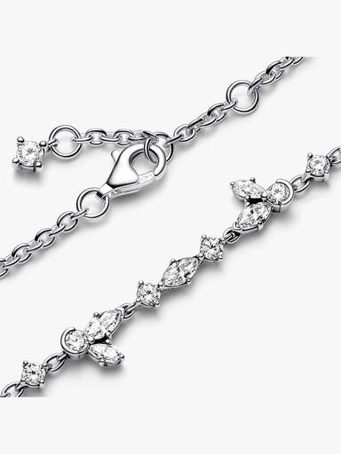 Sparkling Herbarium Cluster Chain Bracelet