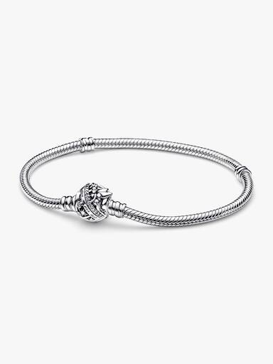 Disney Tinker Bell Clasp Moments Snake Chain Bracelet