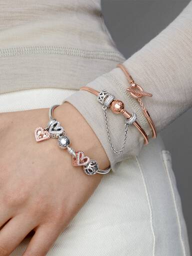 Silver bangle bracelet