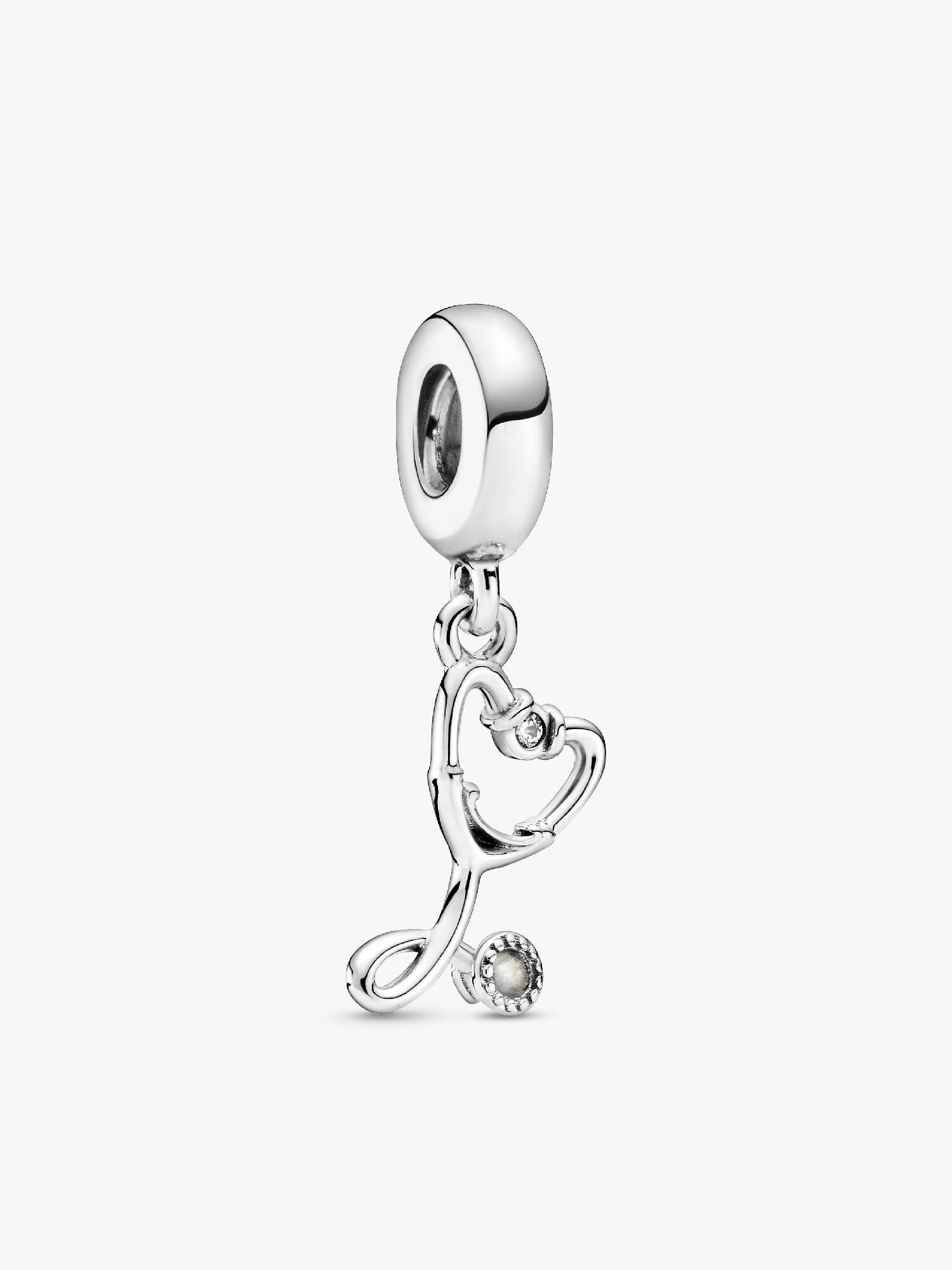 Stethoscope Heart Dangle Charm