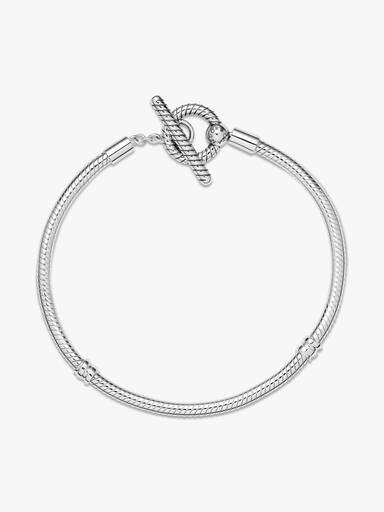 Pandora Moments T-Bar Snake Chain Bracelet