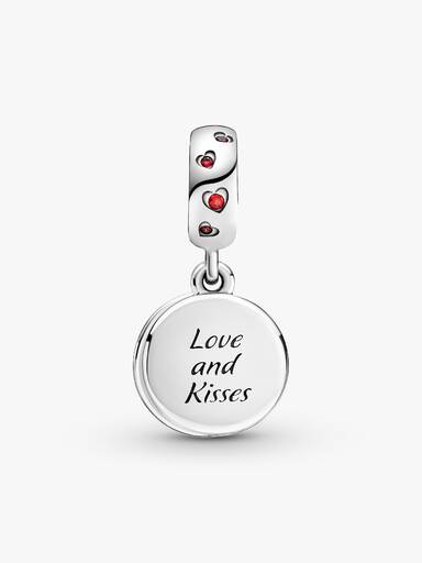 Disney Mickey Mouse & Minnie Mouse Love and Kisses Dangle Charm