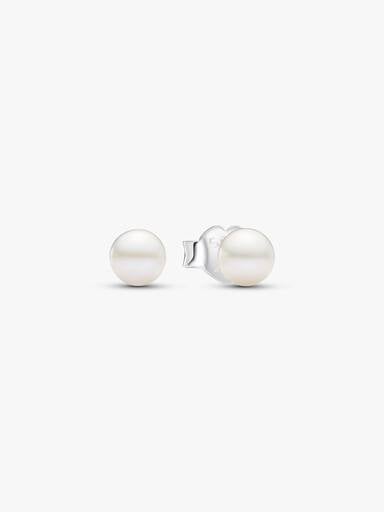 Treated Freshwater Cultured Pearl 4.5mm Stud Earrings
