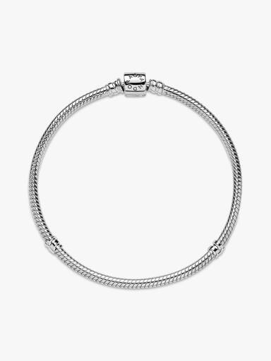 Snake chain sterling silver bracelet