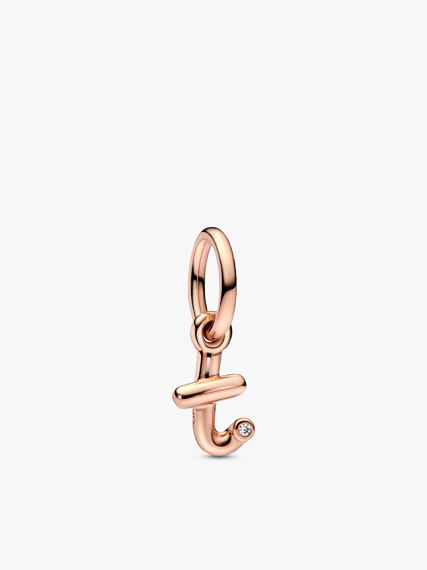 Letter t Script Alphabet Dangle Charm