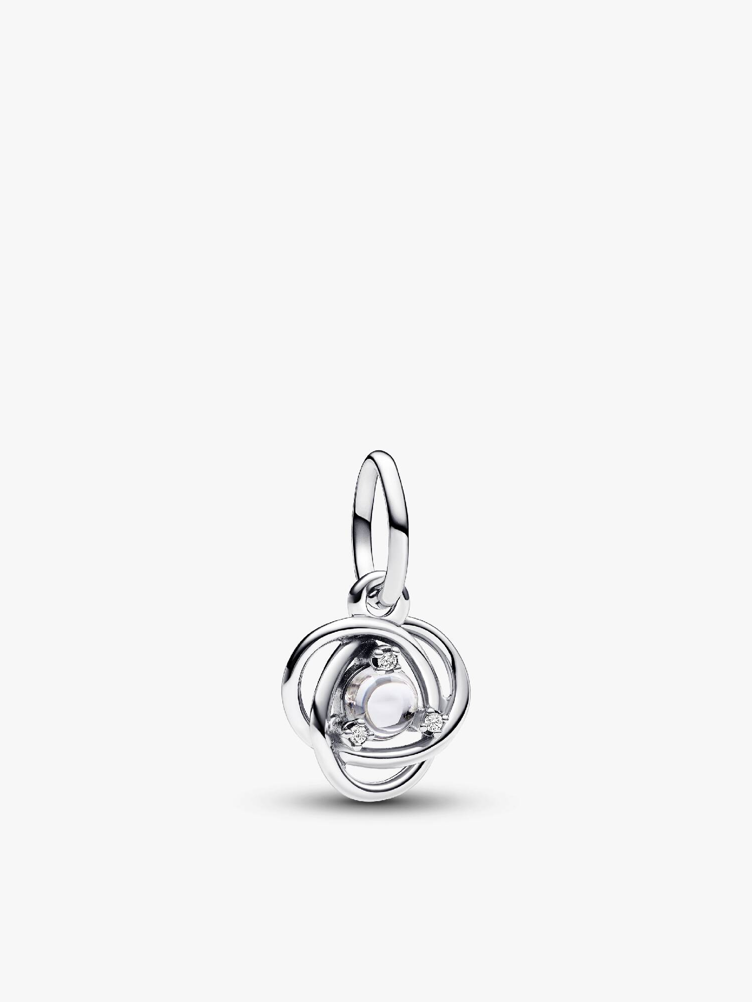 Clear Eternity Circle Dangle Charm
